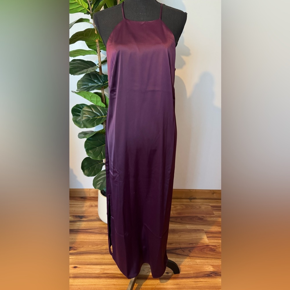 Anne Klein Plum Sleeveless Maxi Dress